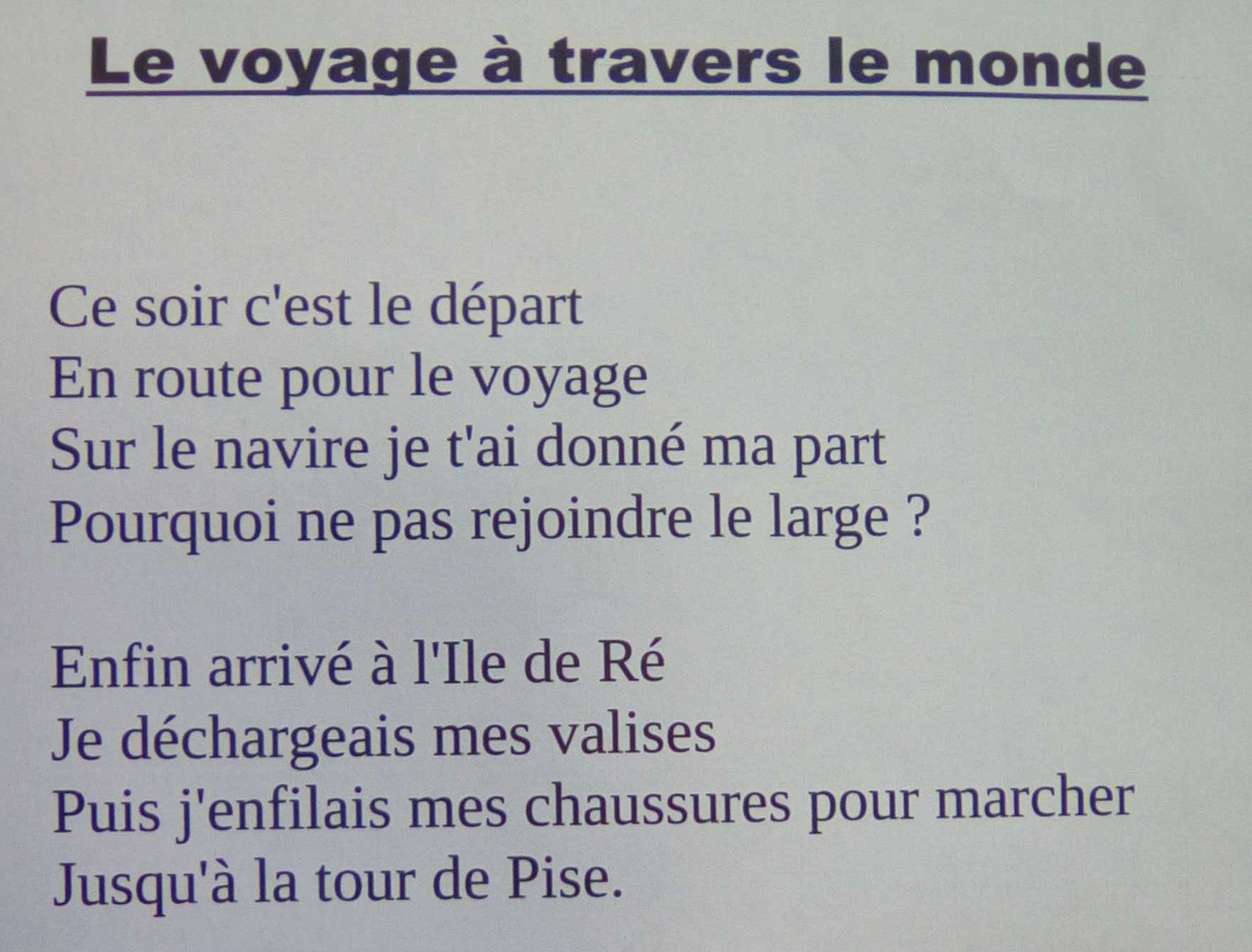 Voyage, voyage... 5eC - Collège Georges Duhamel